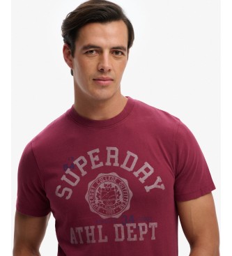 Superdry Camiseta Vintage Relaxed burdeos
