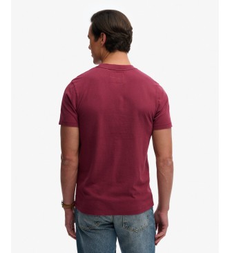 Superdry Camiseta Vintage Relaxed burdeos