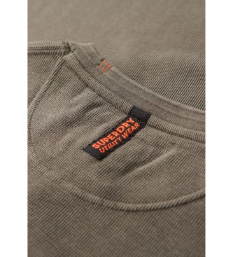 Superdry T-shirt vintage textur marron