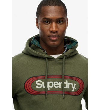 Superdry Sweat à capuche Vintage Trade Tab vert militaire