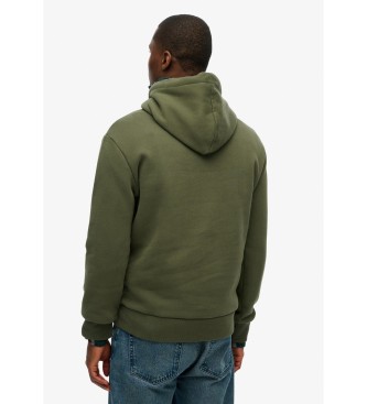 Superdry Sweat à capuche Vintage Trade Tab vert militaire