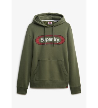 Superdry Sweat à capuche Vintage Trade Tab vert militaire