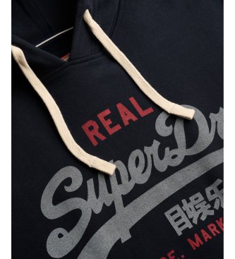 Superdry Sweater Vl Classic marineblauw