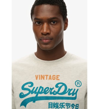 Superdry Sproščena majica Vl Cali siva