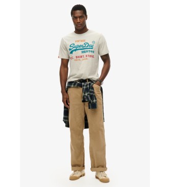 Superdry Sproščena majica Vl Cali siva