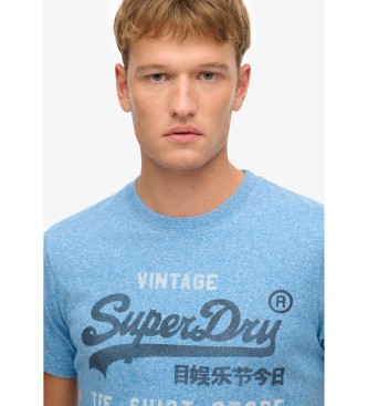 Superdry Maglietta classica rilassata Vl blu