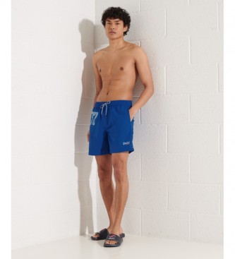 Superdry Waterpolo blue swimsuit