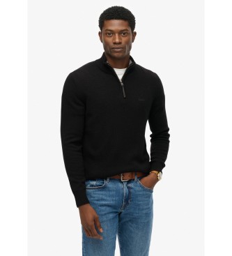 Superdry Schwarzer Wollpullover