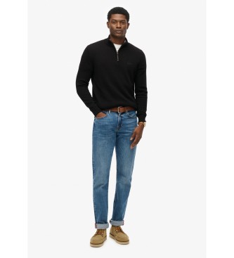 Superdry Schwarzer Wollpullover