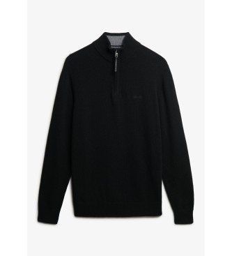 Superdry Schwarzer Wollpullover