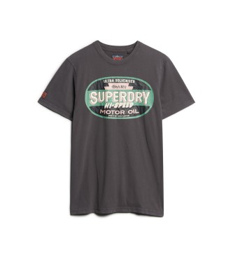 Superdry Workwear Gasoline grey graphic T-shirt