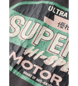 Superdry Workwear Gasoline grey graphic T-shirt