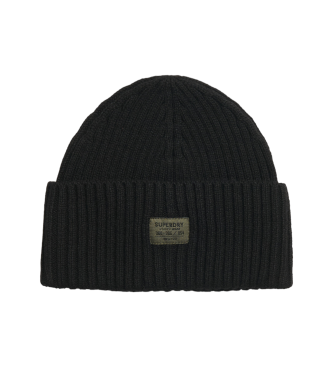 Superdry Gorro de malha Workwear preto