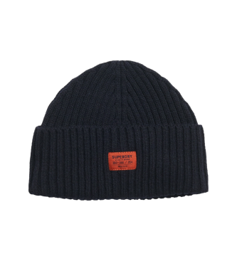 Superdry Gorro de punto Workwear marino 