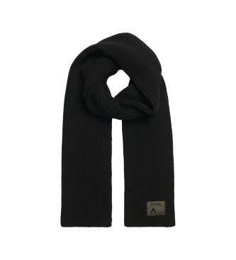 Superdry Knitted scarf Workwear black