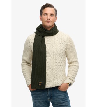 Superdry Cachecol de trabalho verde