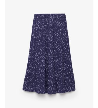 Superdry Maxi-Stufenrock marineblau