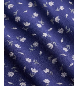 Superdry Maxi-Stufenrock marineblau