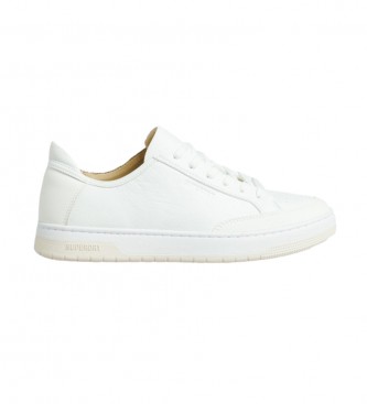 Superdry Sapatos de basquetebol de cano baixo veganos Vintage white