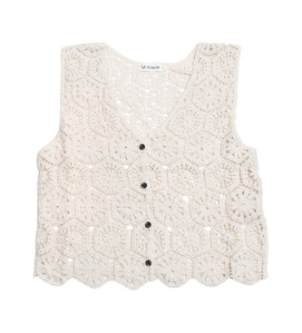 SYSTEM ACTION Top en crochet beige