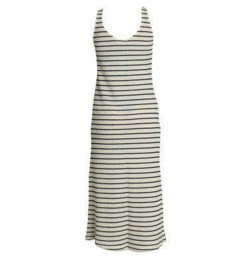 SYSTEM ACTION Striped dress with plastron pocket