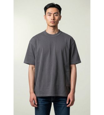 Ten c Graues Kurzarm-T-Shirt