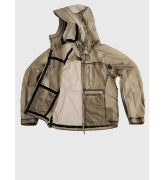Ten c Prozorna jakna Wind Combo taupe