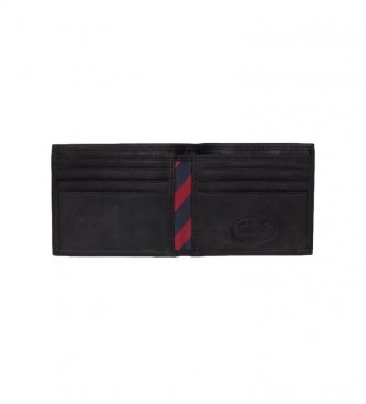 Tommy Hilfiger Lderplnbok Johnson svart -11x3x7cm