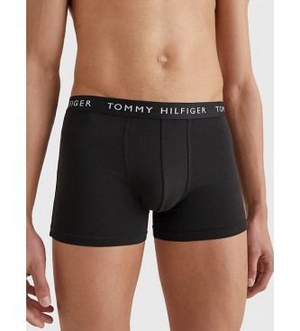 Tommy Hilfiger 3 Paquets de Boxers Logo Trunk Essentials noir