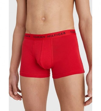 Tommy Hilfiger Pack de 3 Boxers Essentials Logo azul-marinho, vermelho, branco