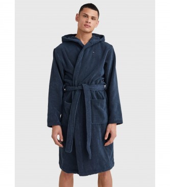 Tommy Hilfiger Navy hooded bathrobe