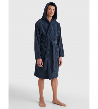 Tommy Hilfiger Navy hooded bathrobe
