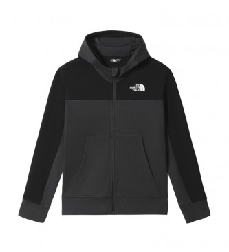 The North Face Sweat-shirt B Slacker Full Zip noir, gris