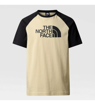 The North Face T-shirt com raglan Easy branco, bege