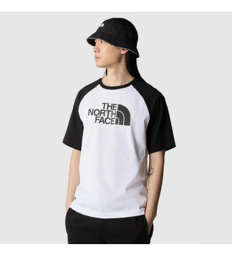 The North Face T-shirt Easy Raglan bianca e nera