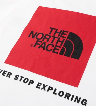 The North Face T-shirt en coton Redbox Tee blanc