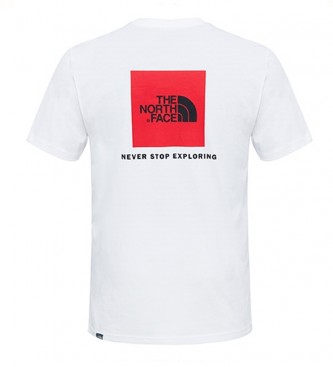 The North Face T-shirt en coton Redbox Tee blanc