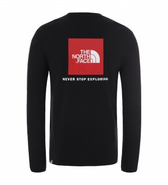 The North Face T-shirt nera con scatola rossa