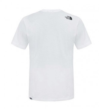 The North Face T-shirt simples da abóbada branca