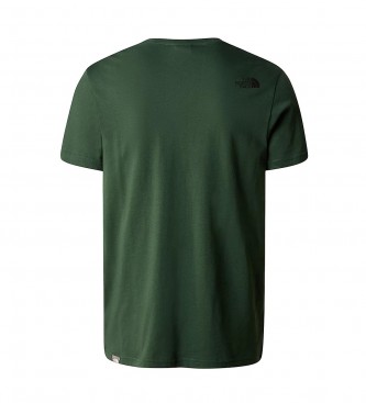 The North Face T-shirt verde semplice a cupola