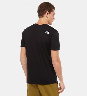 The North Face T-shirt preto simples da abóbada
