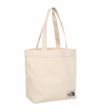 The North Face Logo Print beige tote bag -34,3x12,7x44,5cm