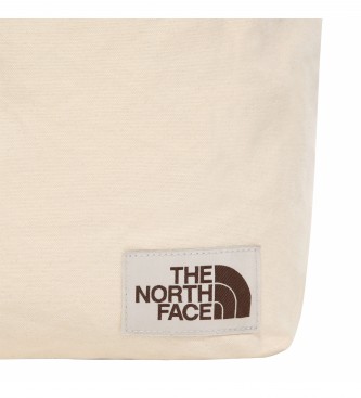 The North Face Borsa tote beige con stampa logo -34,3x12,7x44,5cm-