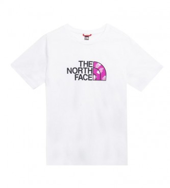 The North Face Camiseta Easy Relaxed Tee blanco, rosa