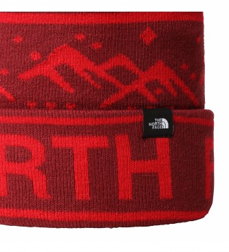 The North Face Chapéu Ski Tuke vermelho