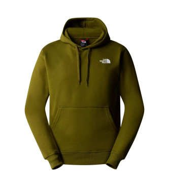 The North Face single-breasted hooded sweatshirt DOME green