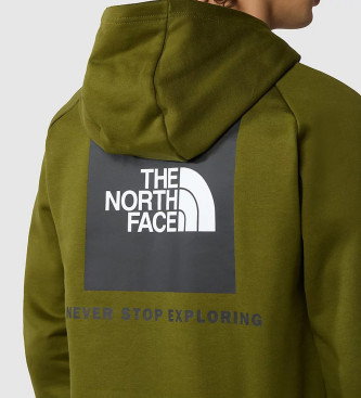 The North Face Raglan Redbox green sweatshirt