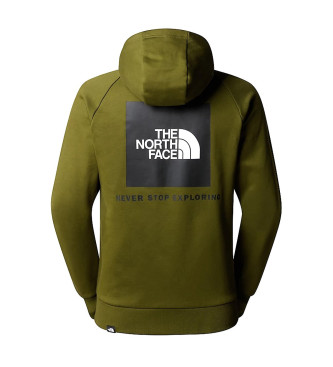 The North Face Raglan Redbox green sweatshirt