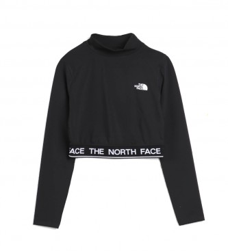 The North Face T-Shirt W Crop Long Sleeve Perf preto