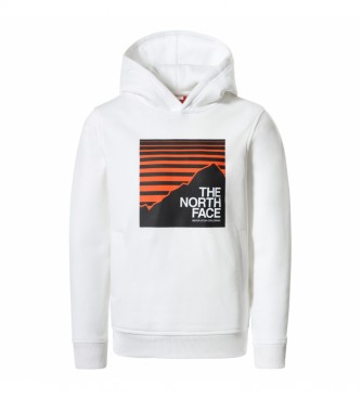 The North Face New Box Crew Hoodie blanc 